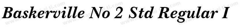 Baskerville No 2 Std Regular Itali字体转换